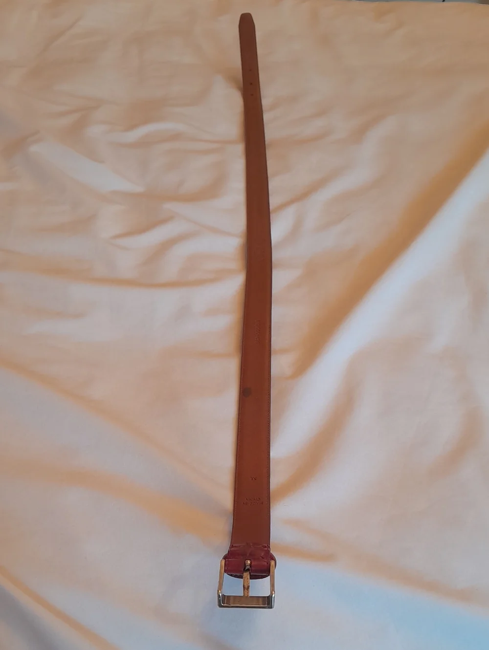 Ralph Lauren Leather Belt - Maroon, XL